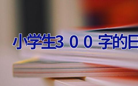 小学生300字的日记 小学生300字的日记暑假作业