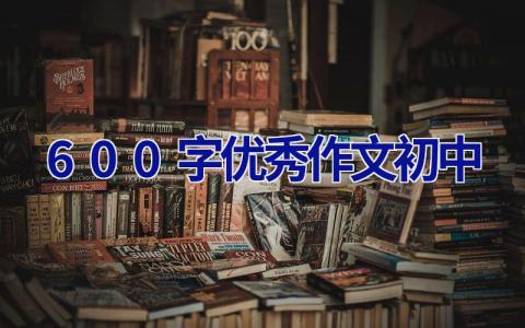 600字优秀作文初中