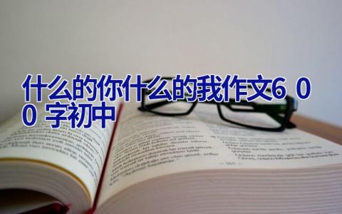 什么的你什么的我作文600字初中