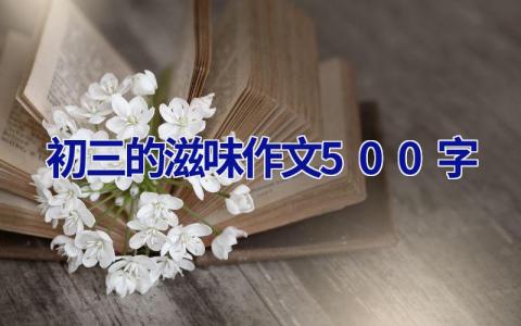 初三的滋味作文500字
