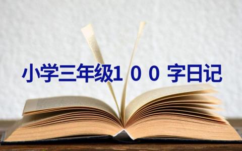 小学三年级100字日记
