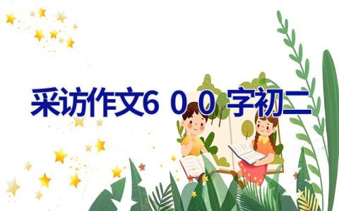 采访作文600字初二