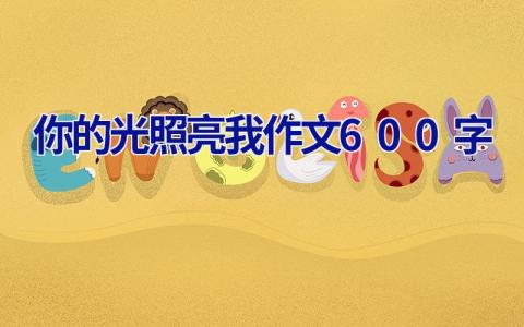 你的光照亮我作文600字