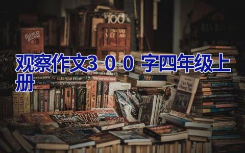 观察作文300字四年级上册