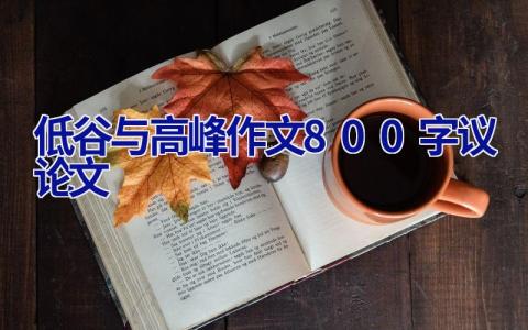 低谷与高峰作文800字议论文