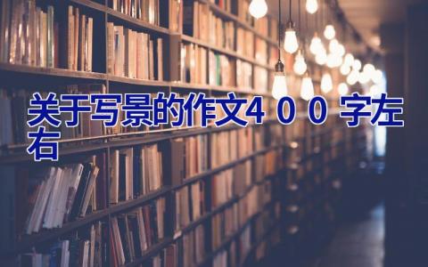 关于写景的作文400字左右