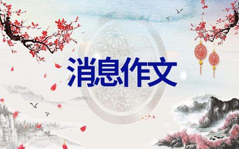消息作文