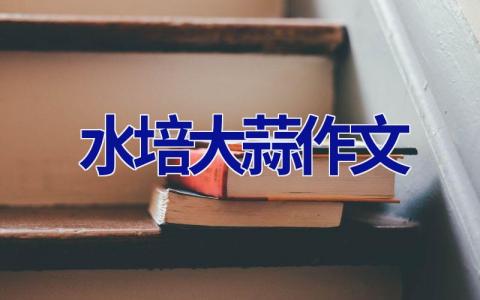 水培大蒜作文