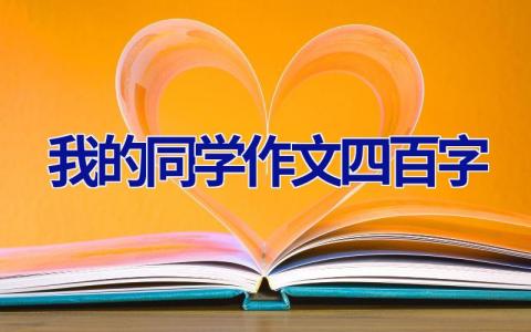 我的同学作文四百字