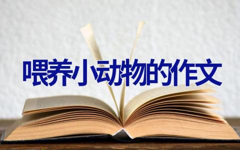 喂养小动物的作文