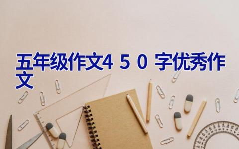 五年级作文450字优秀作文