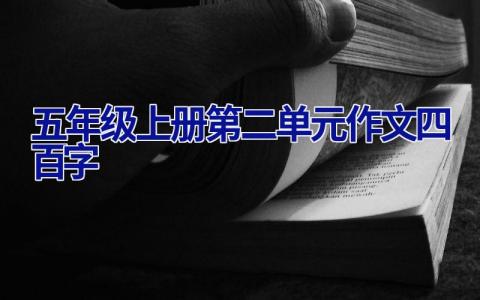 五年级上册第二单元作文四百字