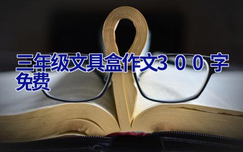 三年级文具盒作文300字免费
