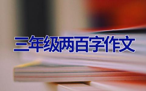 三年级两百字作文
