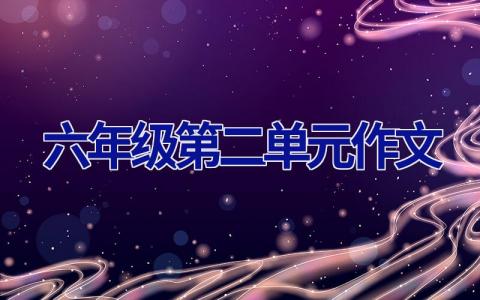 六年级第二单元作文
