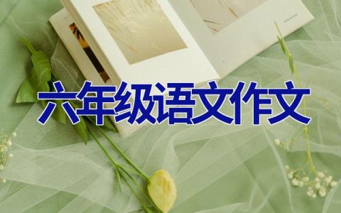 六年级语文作文
