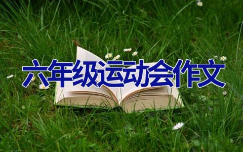 六年级运动会作文