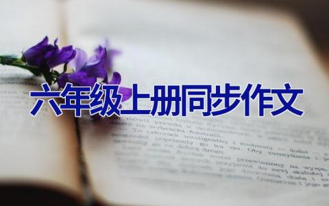 六年级上册同步作文