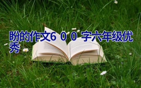 盼的作文600字六年级(优秀)