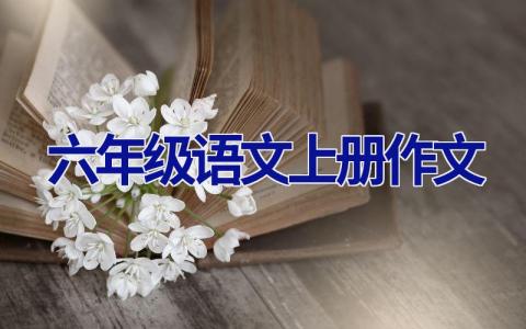 六年级语文上册作文
