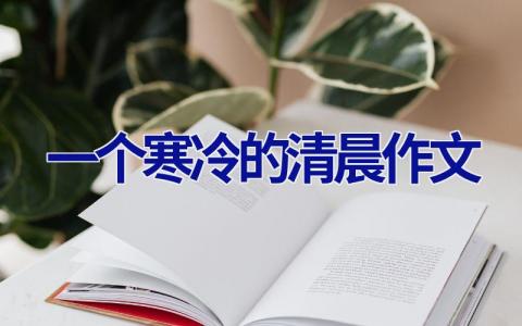 一个寒冷的清晨作文