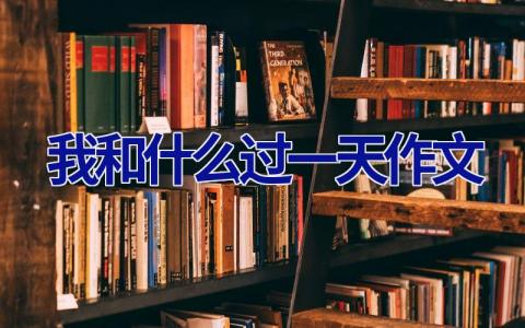 我和什么过一天作文
