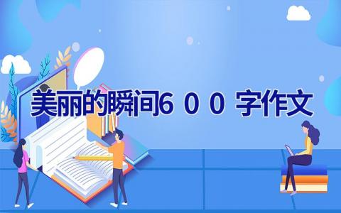 美丽的瞬间600字作文