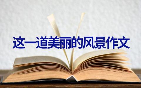 这一道美丽的风景作文