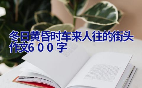 冬日黄昏时车来人往的街头作文600字