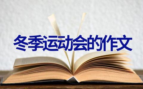 冬季运动会的作文