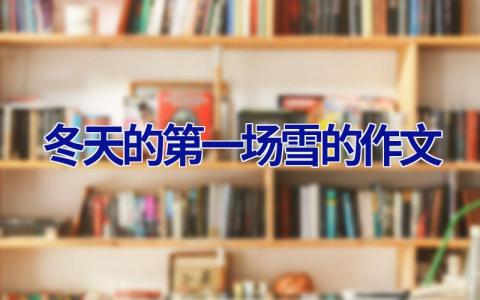 冬天的第一场雪的作文
