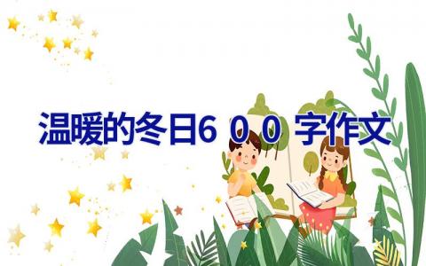 温暖的冬日600字作文