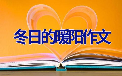 冬日的暖阳作文