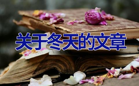 关于冬天的文章