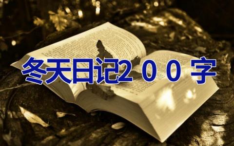 冬天日记200字