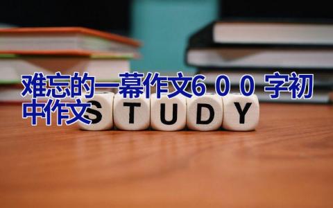 难忘的一幕作文600字初中作文