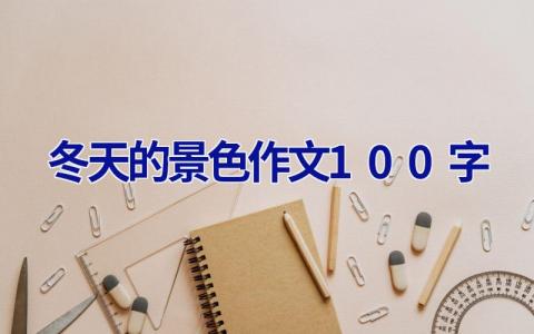 冬天的景色作文100字