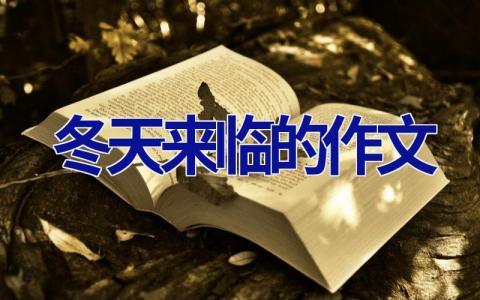 冬天来临的作文