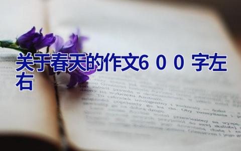 关于春天的作文600字左右