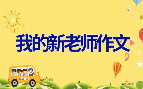 我的新老师作文
