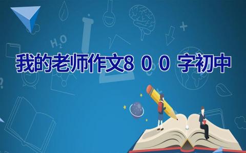 我的老师作文800字初中