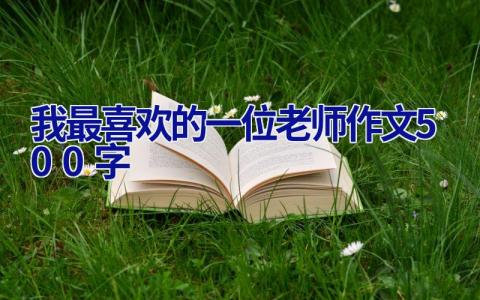 我最喜欢的一位老师作文500字