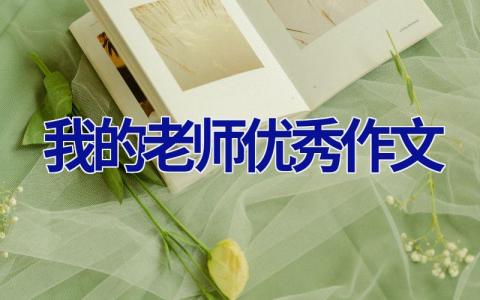 我的老师优秀作文