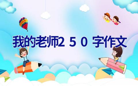 我的老师250字作文