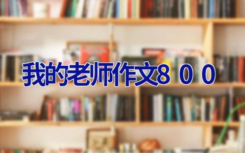 我的老师作文800