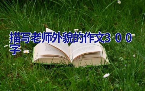描写老师外貌的作文300字