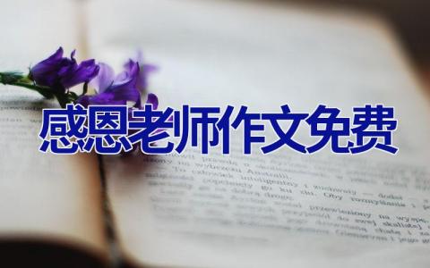 感恩老师作文免费