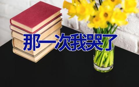 那一次我哭了