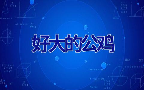 好大的公鸡